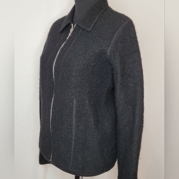 Style & Co. Vintage Full Zip Wool Jacket - Size MP - Picture 2 of 6